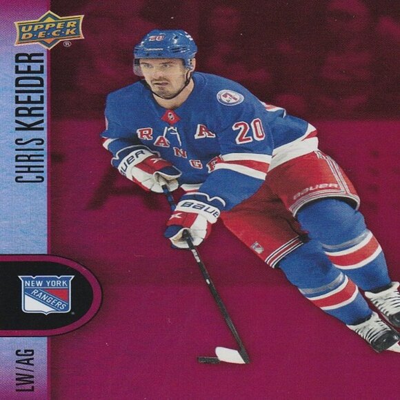 Chris Kreider New York Rangers NHL Hockey Card Collection - 9 Card Set - Picture 3 of 10
